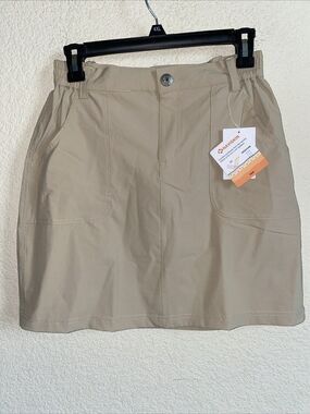 Naviskin Skort Womens Stretch Tennis Golf Athletic Zip Pocket Hiking UPF New  S